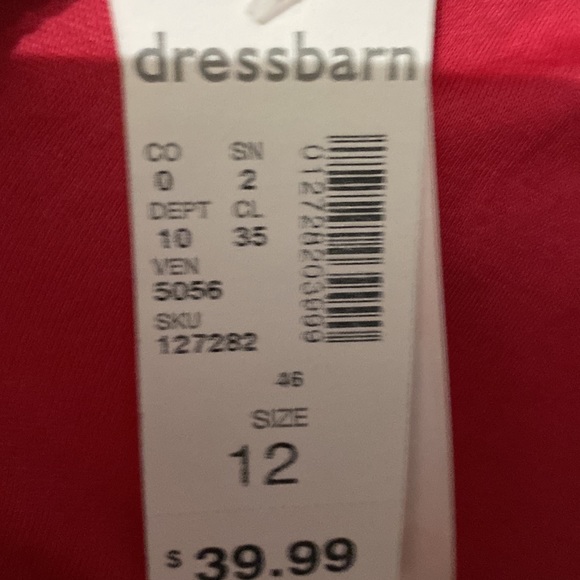 Dressbarn White Lacey Dress Size 12 - Picture 9 of 9